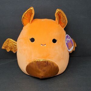 Squishmallow Tangie Halloween Orange Shiny Vampire Bat Metallic Walgreens 12"